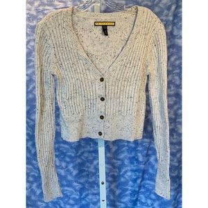 Prince & Fox cropped cardigan, grey, SZ S, ECU